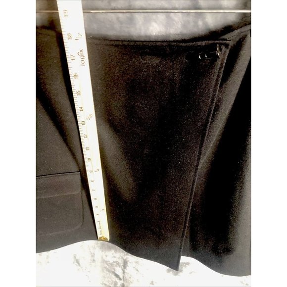 Talbot’s petites short black velour wrap around skirt stretch Size 14 So Soft!! - Picture 12 of 16